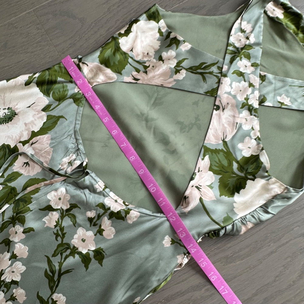 Reformation Sage Green Floral Maxi Dress - Picture 9 of 11